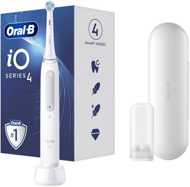 Электрическая зубная щетка Oral-B iO Series 4 (белый) - фото