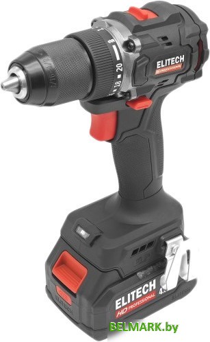 Дрель-шуруповерт ELITECH HD Professional CD 20SL2 E2201.040.02 (с 2-мя АКБ 4 Ач, кейс) - фото