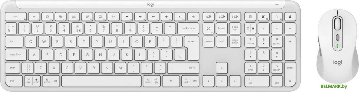 Офисный набор Logitech Signature Slim Combo MK950 920-012491 (белый, нет кириллицы) - фото