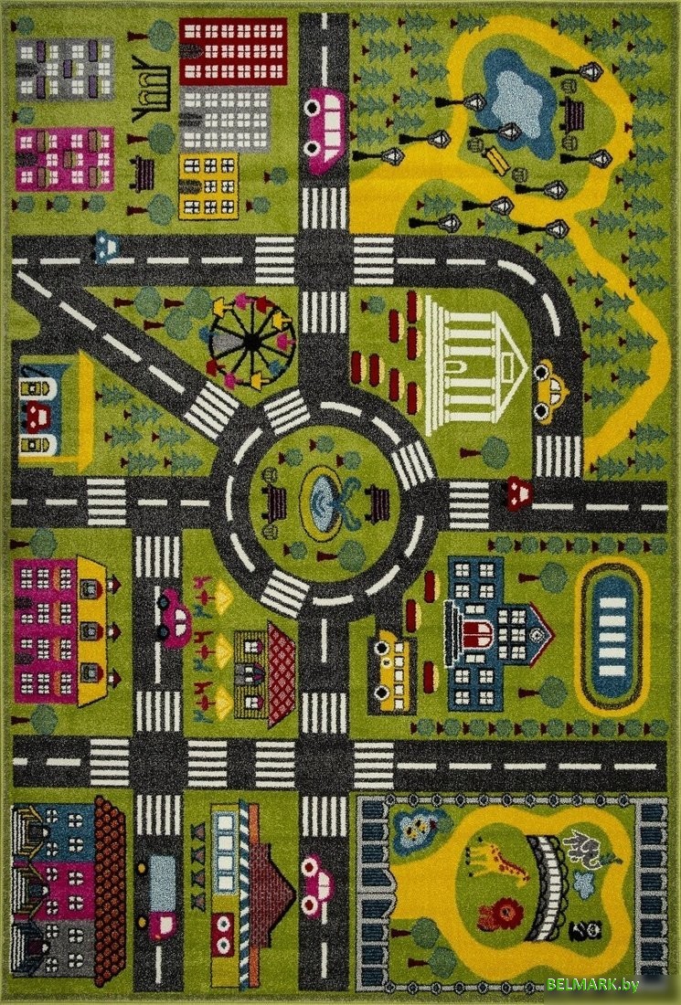 Ковер для детской Merinos Orion C070-STAN-GREEN (1.6х2.3) - фото