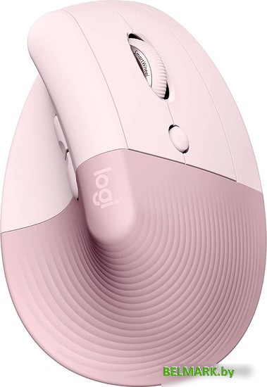 Вертикальная мышь Logitech Lift (розовый) - фото
