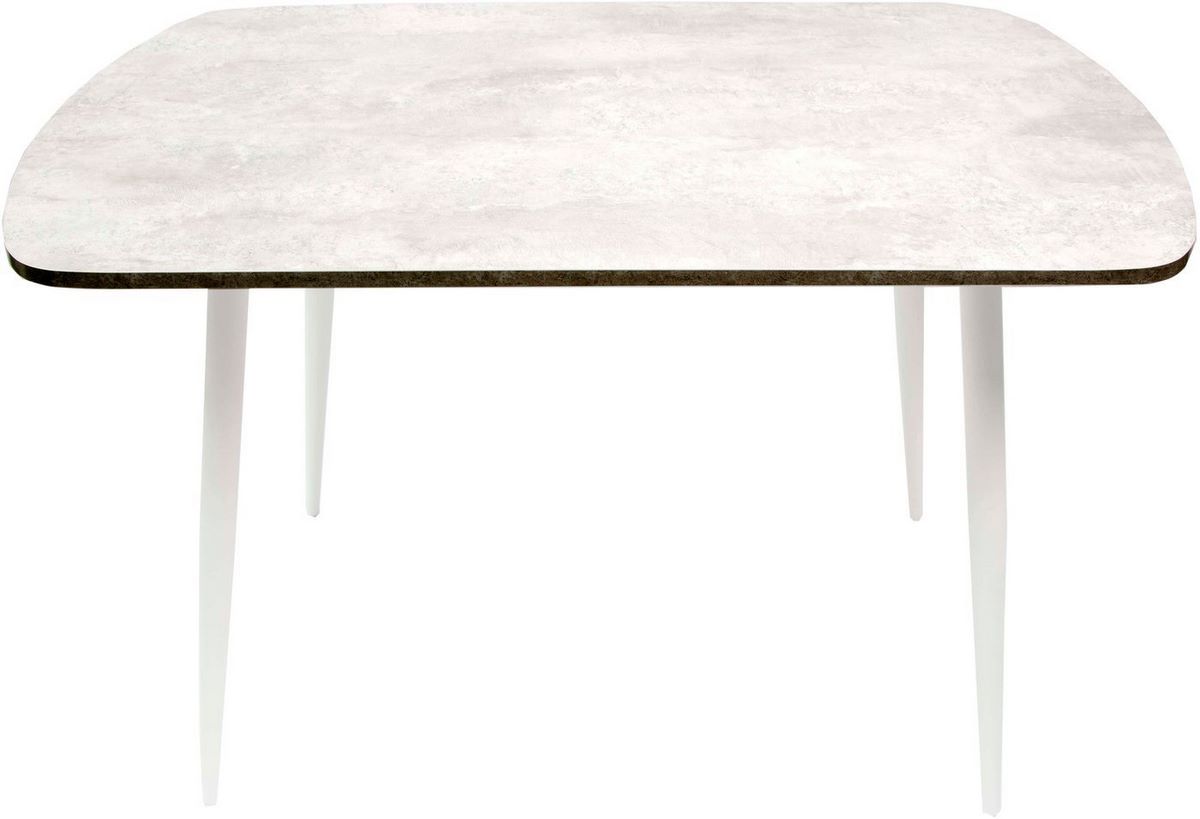 Кухонный стол ВВР ЛДСП (камень светлый/белый конус 110/70) - фото