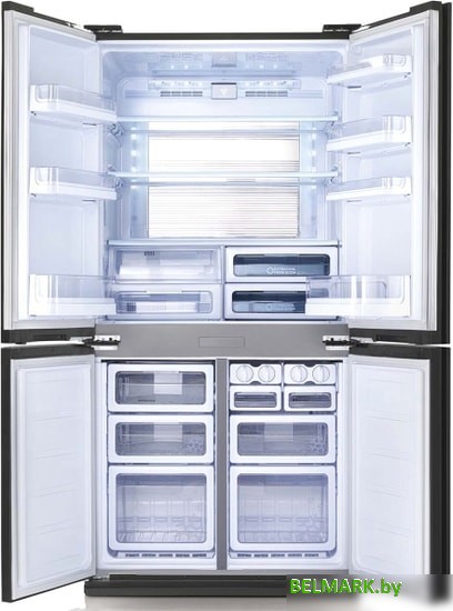 Четырёхдверный холодильник Sharp SJGX98PBK - фото2