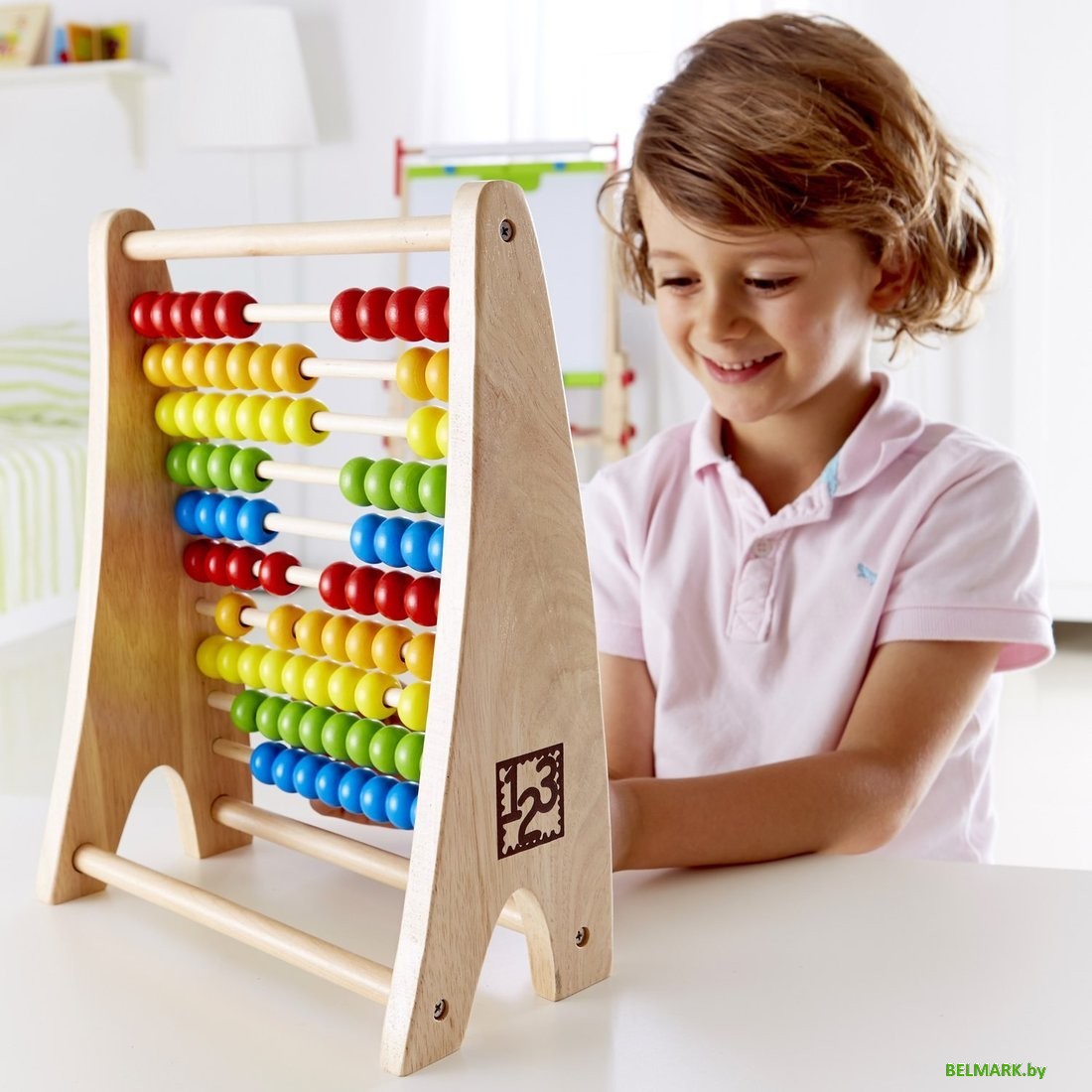 Счетные палочки Hape Радужные Счеты E0412_HP - фото2