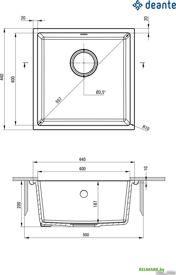 Кухонная мойка Deante ZQA_S10A - фото2