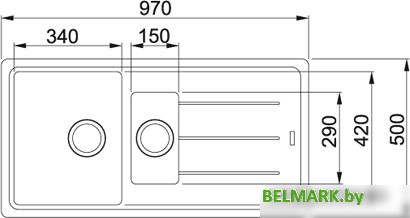 Кухонная мойка Franke BFG 651 (бежевый) - фото2