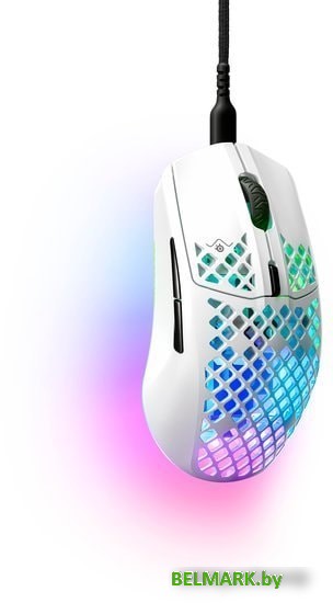 Игровая мышь SteelSeries Aerox 3 2022 Edition (белая) - фото2