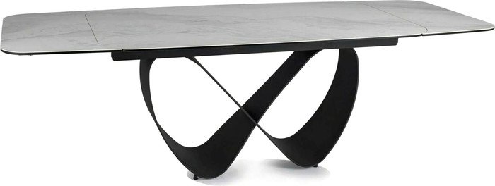 Кухонный стол Signal Infinity ceramic INFINITYBC160 (белый/черный) - фото