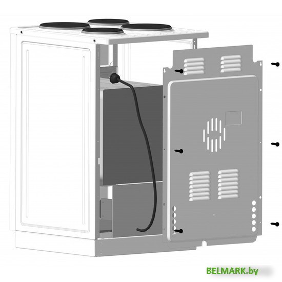 Кухонная плита Лысьва ГП 400 МС-2у (черный, решетка чугун, без крышки) - фото2
