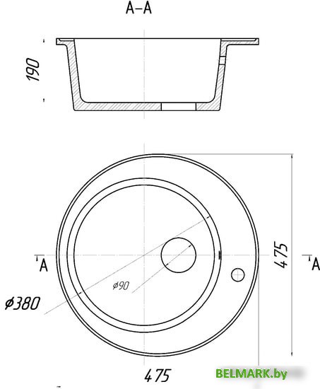 Кухонная мойка Gerhans A05 (песочный) - фото2