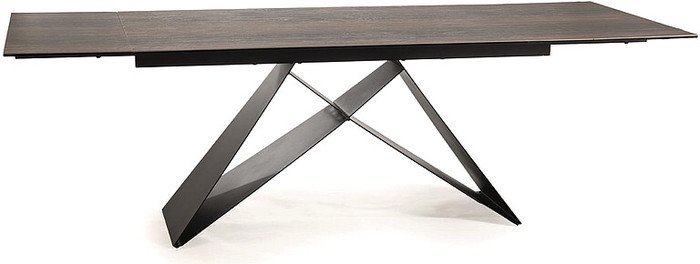 Кухонный стол Signal Westin ceramic WESTINBRC160 (эффект дерева/черный матовый) - фото