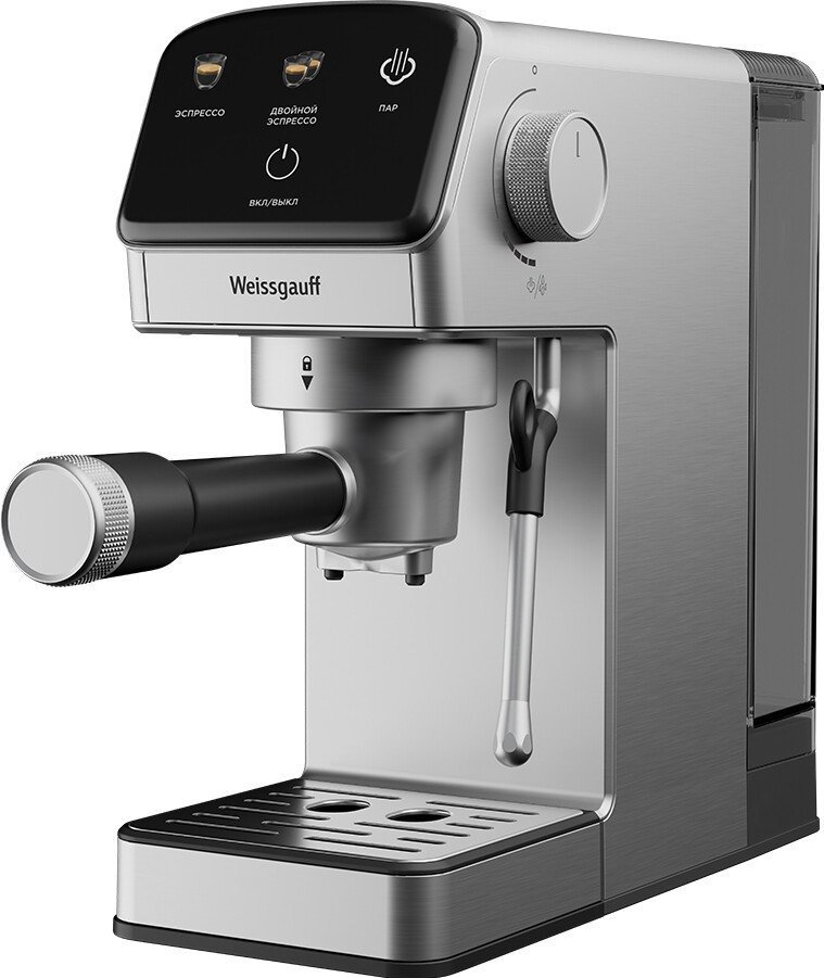 Рожковая кофеварка Weissgauff WCM-240 DBx Cappuccino ColorTouch - фото2