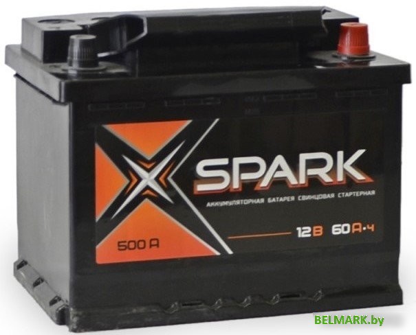Автомобильный аккумулятор Spark 500A (EN) L+ SPA60-3-L (60 А·ч) - фото