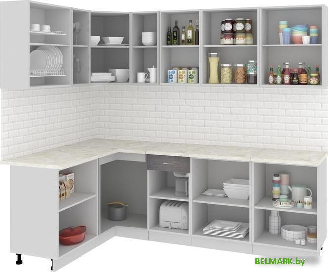 Угловая кухня Кортекс-мебель Корнелия Экстра 1.5x2.5м (дуб сонома/венге/мадрид) - фото2