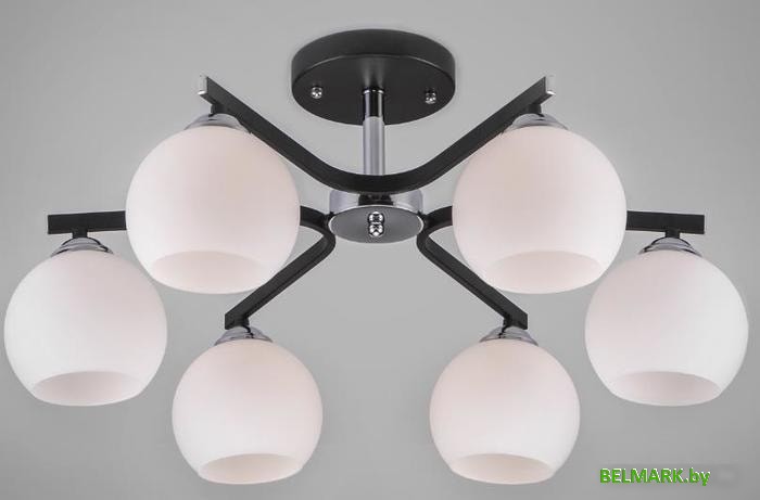 Припотолочная люстра Евросвет 30145/6 (Chrome/Wenge) - фото