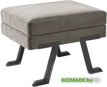 Банкетка Hype Mebel Битл (черный/серый) - фото