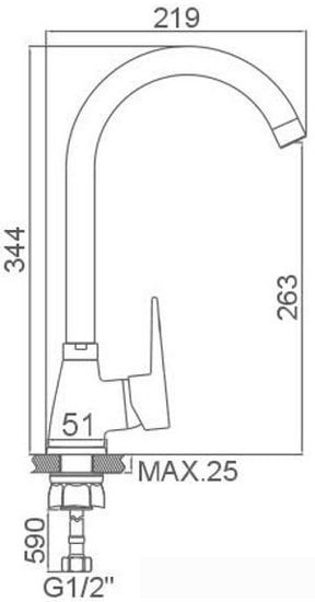 Смеситель Loffrey LF84012W - фото2