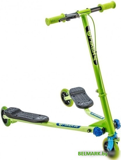 Самокат Yvolution Fliker Air A1 (зеленый/синий) - фото