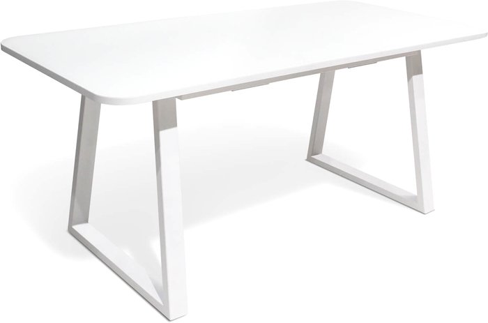 Кухонный стол Sheffilton SHT-T40/130-160 (белый глянцевый/белый) - фото2