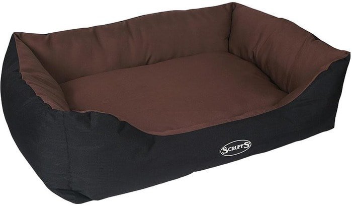 Лежак Scruffs Expedition Box Bed с бортиком 60 см (коричневый) - фото