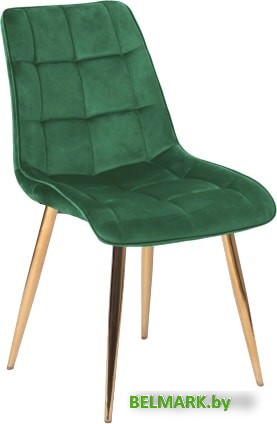 Стул Signal Chic Velvet Bluvel 78 (зеленый/золотой) - фото
