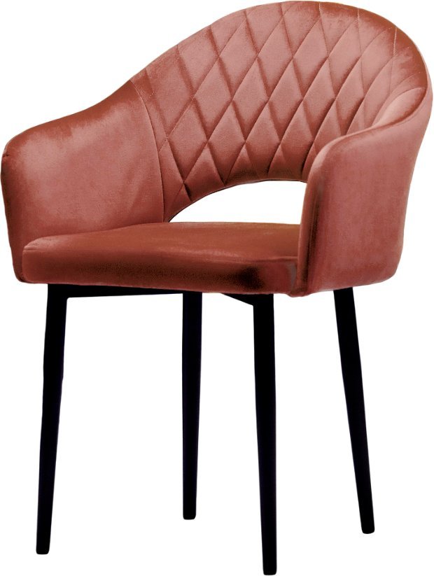 Стул Памир София F62 Поворотный (розовый/черная опора) - фото