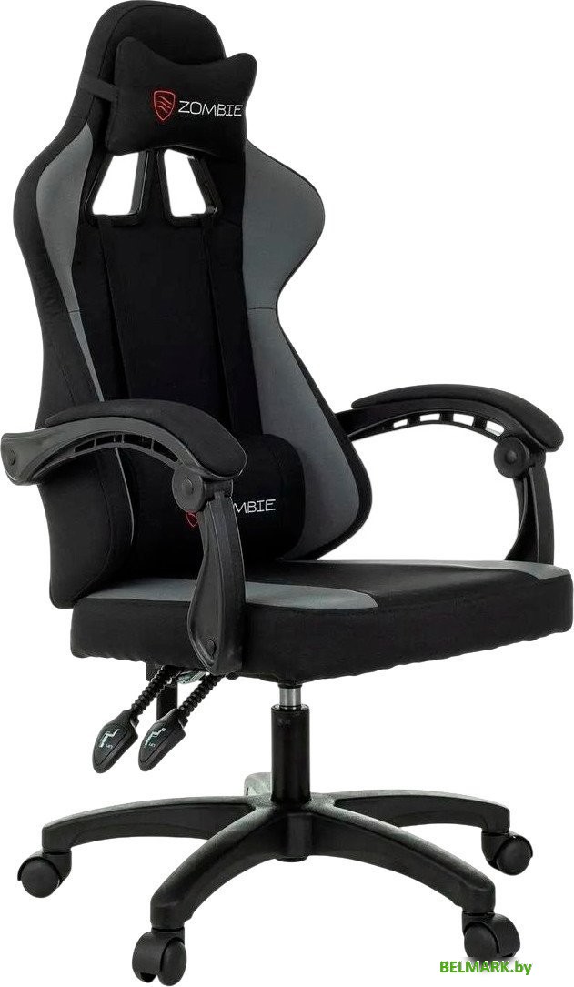 Игровое (геймерское) кресло Бюрократ Zombie Rudger (черный/серый) - фото