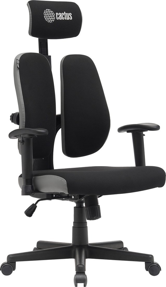 Офисное кресло CACTUS CS-CHR-MC03-BKGY (черный/серый) - фото
