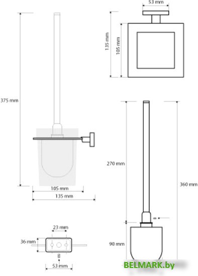 Ершик для унитаза Bemeta Niki 153113012 - фото2