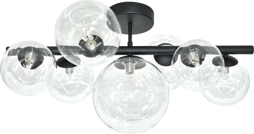 Люстра средней высоты Mirastyle XL-20991/7 BK+TG - фото