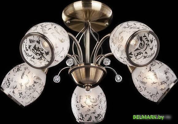 Люстра средней высоты Евросвет Gabriella 30026/5 античная бронза - фото