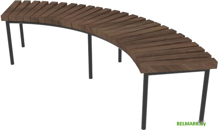 Скамейка Saniji Полукруглая С44 1660x400x450 - фото