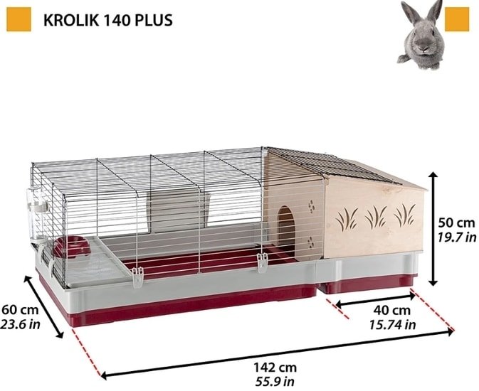 Клетка Ferplast Krolik 140 Plus 57072570 - фото2