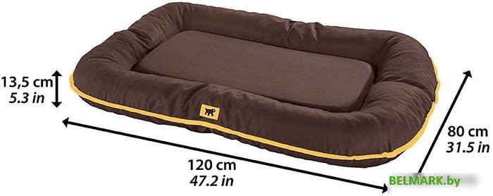 Лежак Ferplast Oscar 120 81097012 (коричневый) - фото2