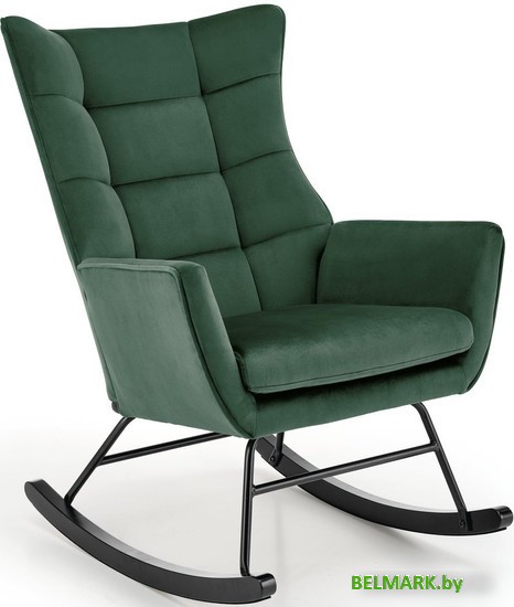 Кресло-качалка Halmar Bazalto (зеленый) - фото