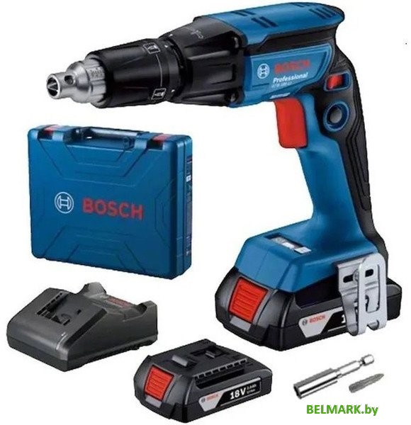 Шуруповерт для гипсокартона Bosch GTB 185-LI Professional 06019K7020 (с 2-мя АКБ, кейс) - фото