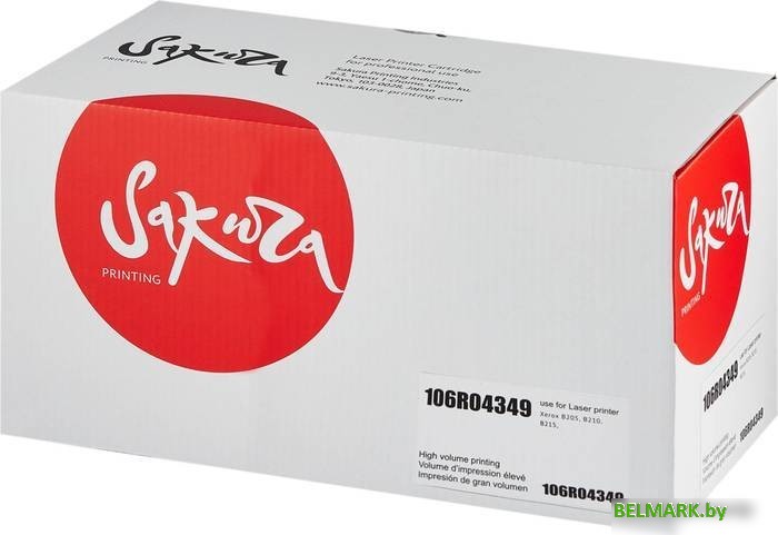 Картридж Sakura Printing SA106R04349 (аналог Xerox 106R04349) - фото