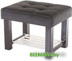 Банкетка AMC Lux 4 с полкой ткань коричневый/коричневый/бежевый 4.2Б60223 - фото