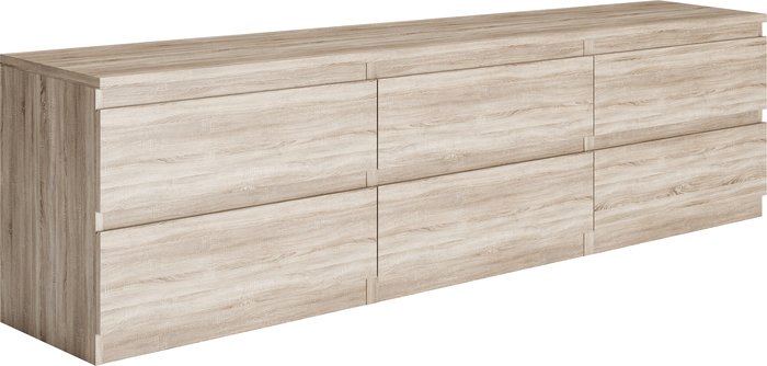 Тумба Mio Tesoro Кастор 6 ящиков 2.03.03.110.3 (дуб сонома) - фото