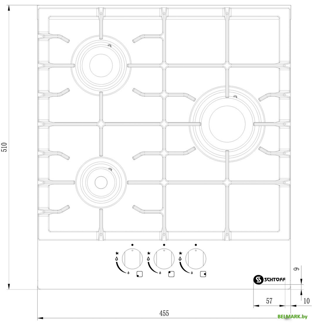 Варочная панель Schtoff H4501C15IS White - фото2