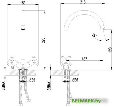 Смеситель Lemark Practica LM7504C - фото2