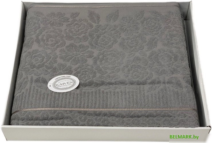 Плед Karven Rose 1.5 P 958 v8 (темно-серый) - фото