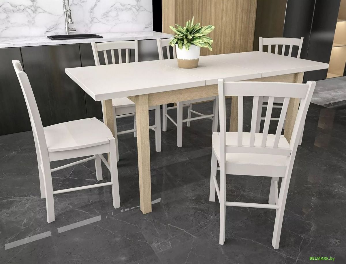 Кухонный стол Signal Adam 100-140/60 (кашемир/дуб кремона) - фото2