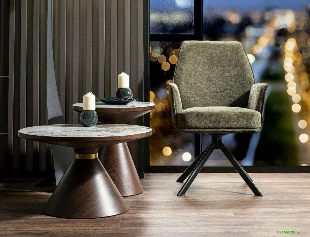 Журнальный столик Signal Napa B (белый/коричневый) - фото2