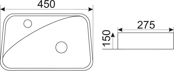 Умывальник CeramaLux 9275R - фото2