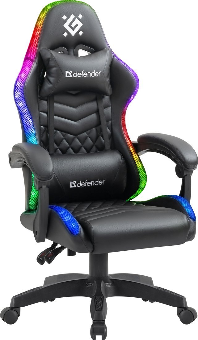 Игровое (геймерское) кресло Defender Core (черный) - фото