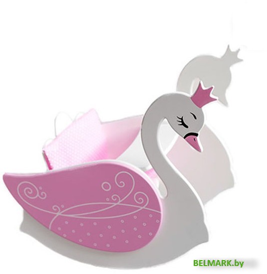 Стульчик для кукол Leader Toys Shining Crown для кормления Изящный лебедь 71220 (розовый) - фото