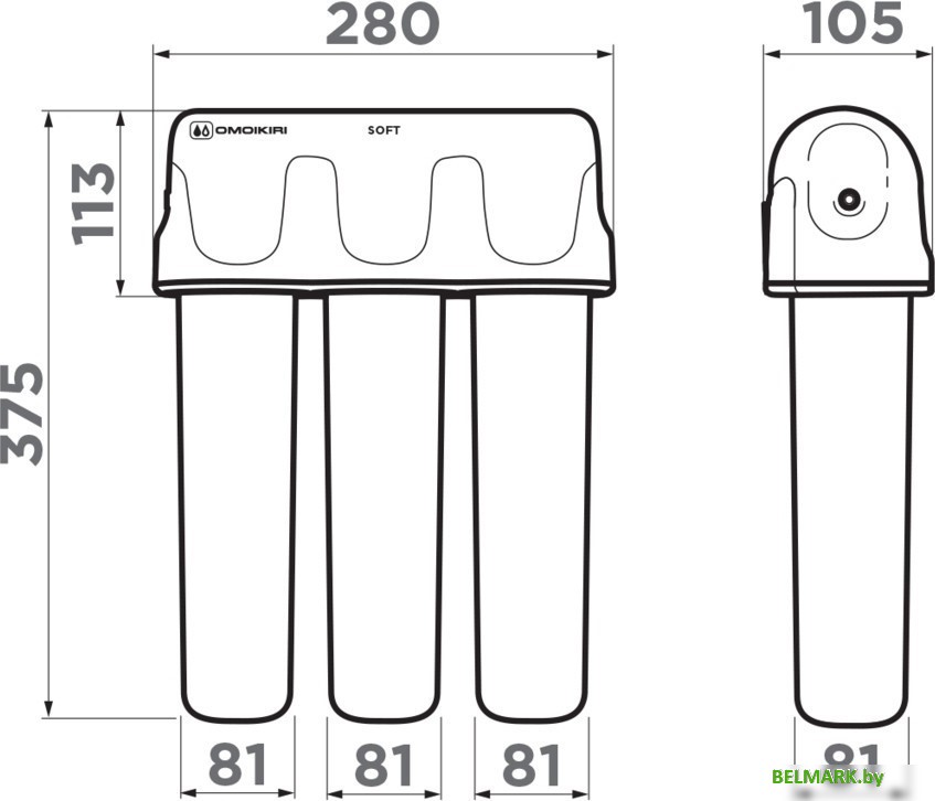 Стационарная система "под мойкой" Omoikiri Pure Drop Soft - фото2