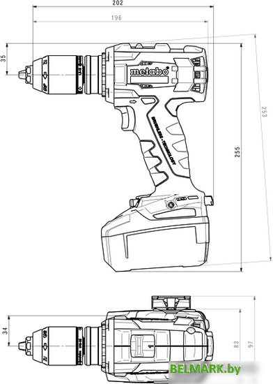 Дрель-шуруповерт Metabo BS 18 LTX BL I - фото2
