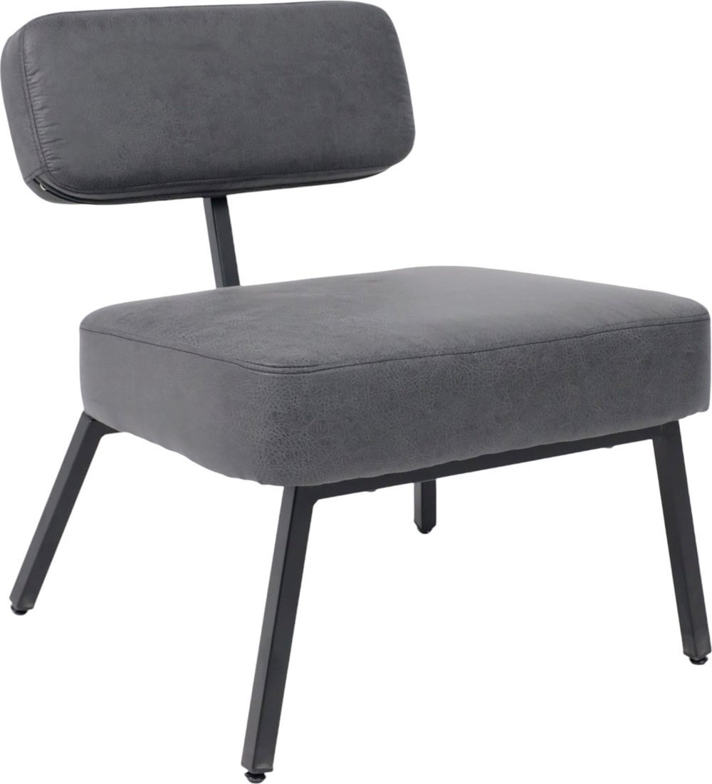 Интерьерное кресло AksHome Aspen (экокожа винтажный черный WATUSI 16/черный) - фото